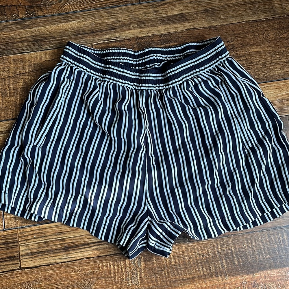 Urban Outfitters navy/white stripped shorts